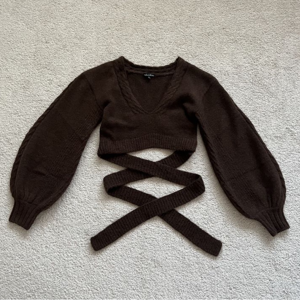 For Love & Lemons Amelia Crop Sweater